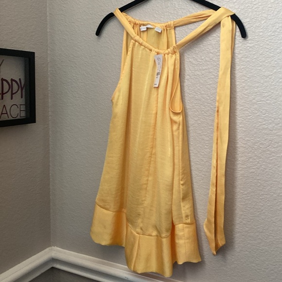 New York & Company Yellow Blouse || Size S || See photos for callout - Picture 13 of 15